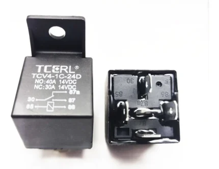 Relay Inversor 24v 40 Amp +1 Zocalo Sin Cable+5 Terminales