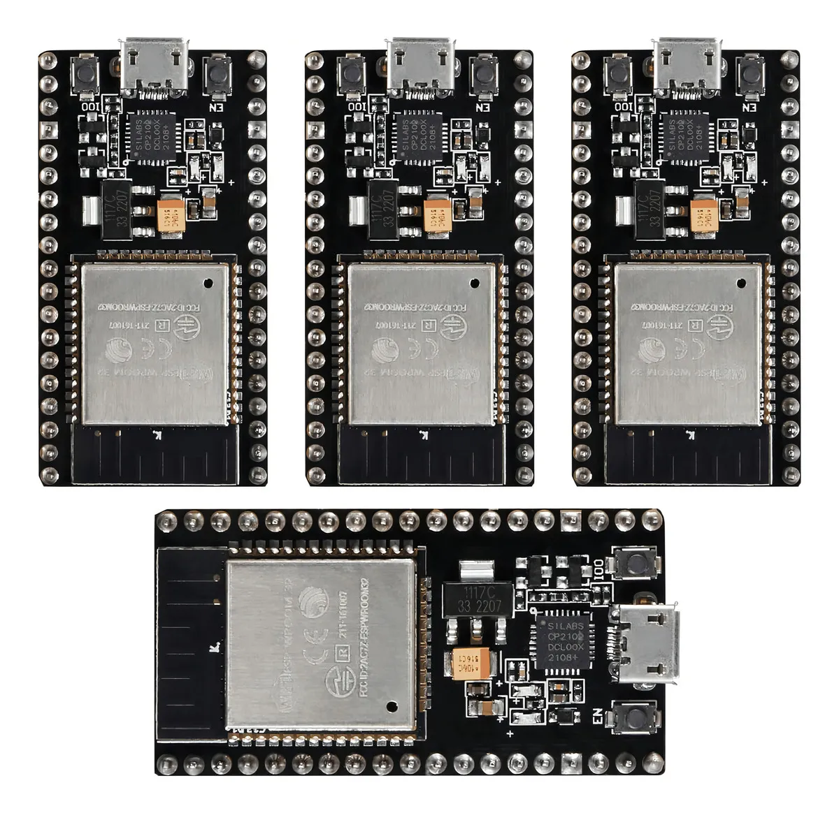 D_NQ_NP_2X_847540-MLA99963244041_112025-F Pack de 4 NodeMCU ESP32 -38 Pines - Imagen 1