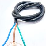 Cable TPR - Vaina 3x1mm2. 500 Volt. (Celeste-Marron-Verde)