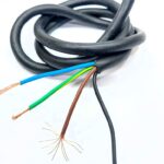 Cable TPR - Vaina 4x1mm2. (Negro-marron-Celeste-Verde l/Amarilla)